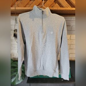 Chaps Everyday Fleece Gray Pullover Size M NWOT